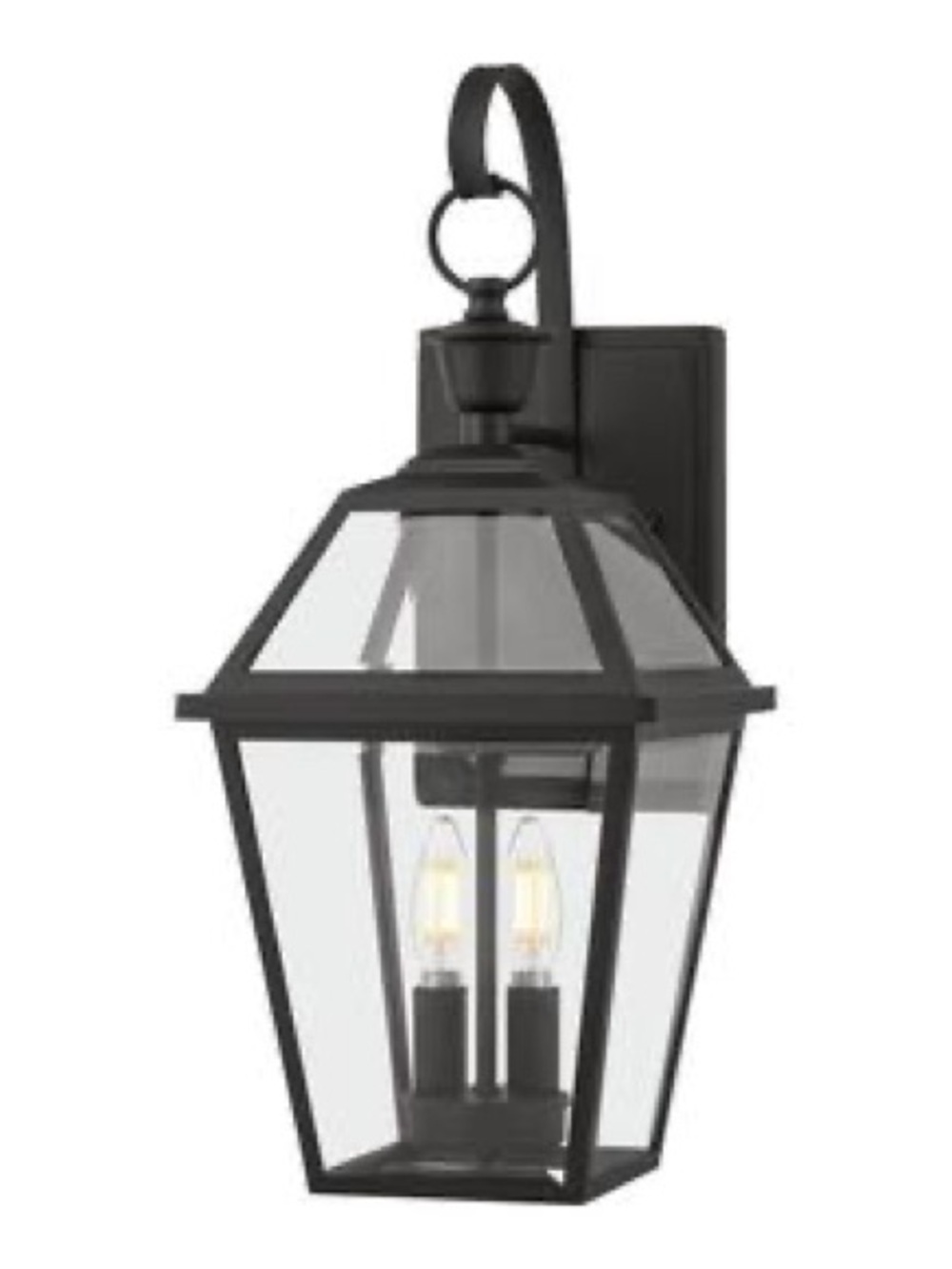 Outdoor Wall Lantern in Black - Classic Lantern Sconce